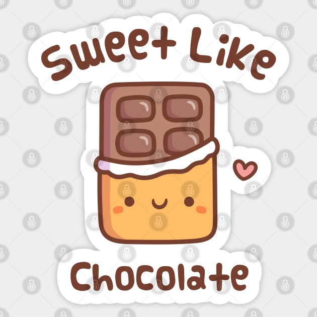 Cute Sweet Like Chocolate Doodle Sticker by rustydoodle